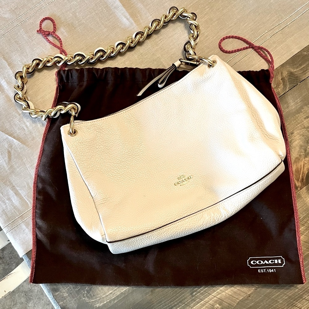 Coach Pebble Leather Mia Shoulder Bag